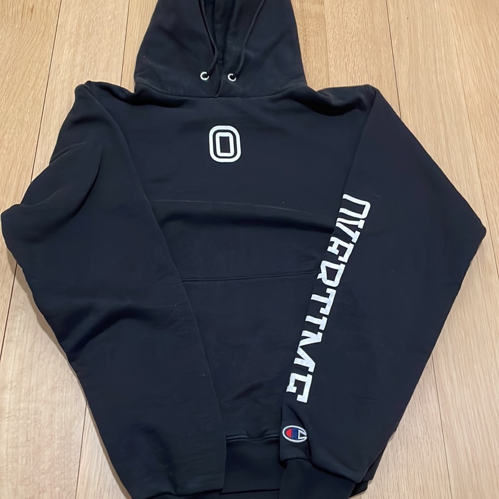Black Overtime Hoodie, SZ SMALL Adlt, GENTLY USED
